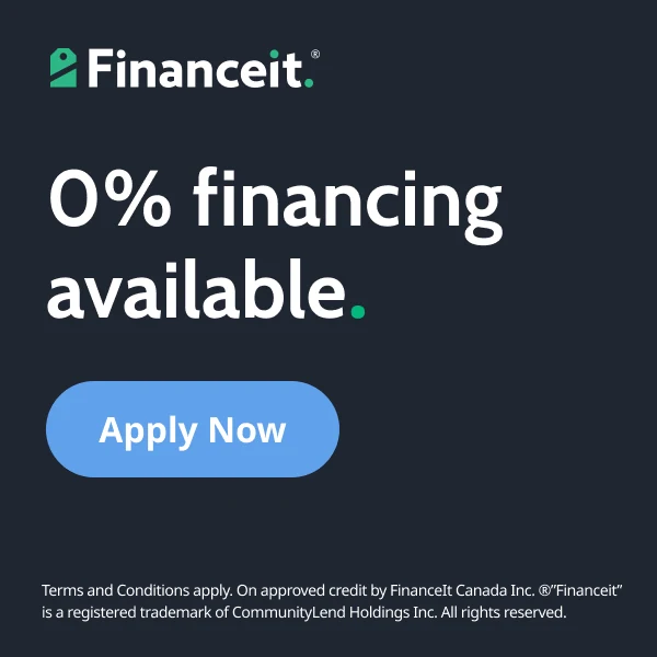 Financeit: 0% financing available. Apply now.